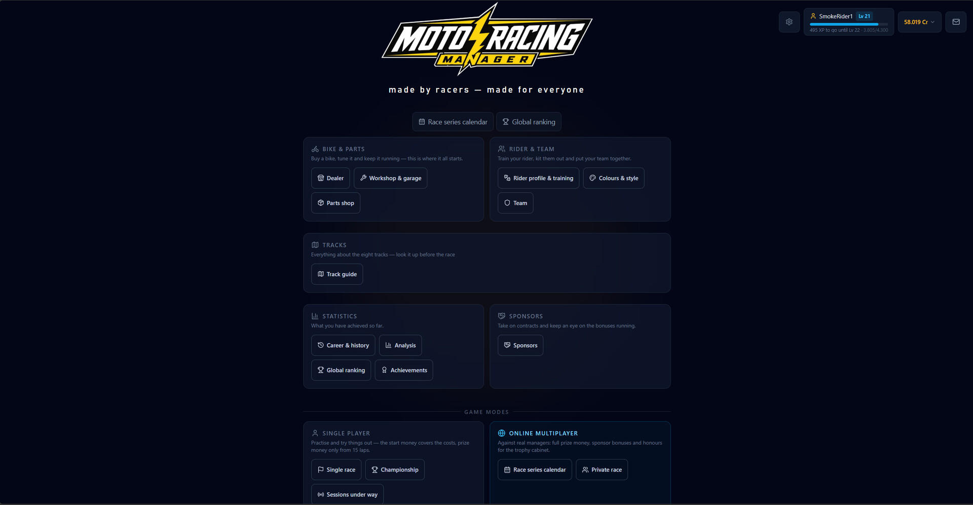 Moto Racing Managerのスクリーンショット 1