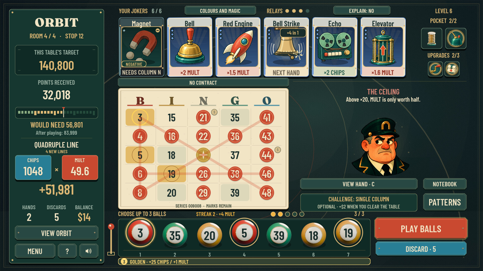 ORBIT: Bingo Roguelite Screenshot Thumbnail 2