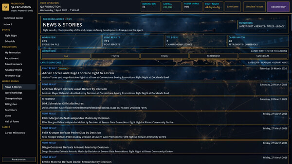 THE FIGHT BUSINESS: BOXING MANAGER screenshot 7