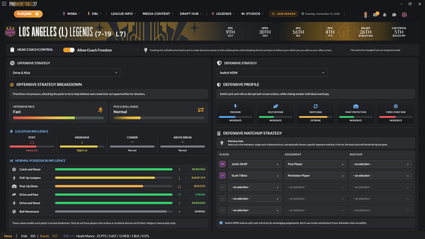 Draft Day Sports: Pro Basketball 27 screenshot 6