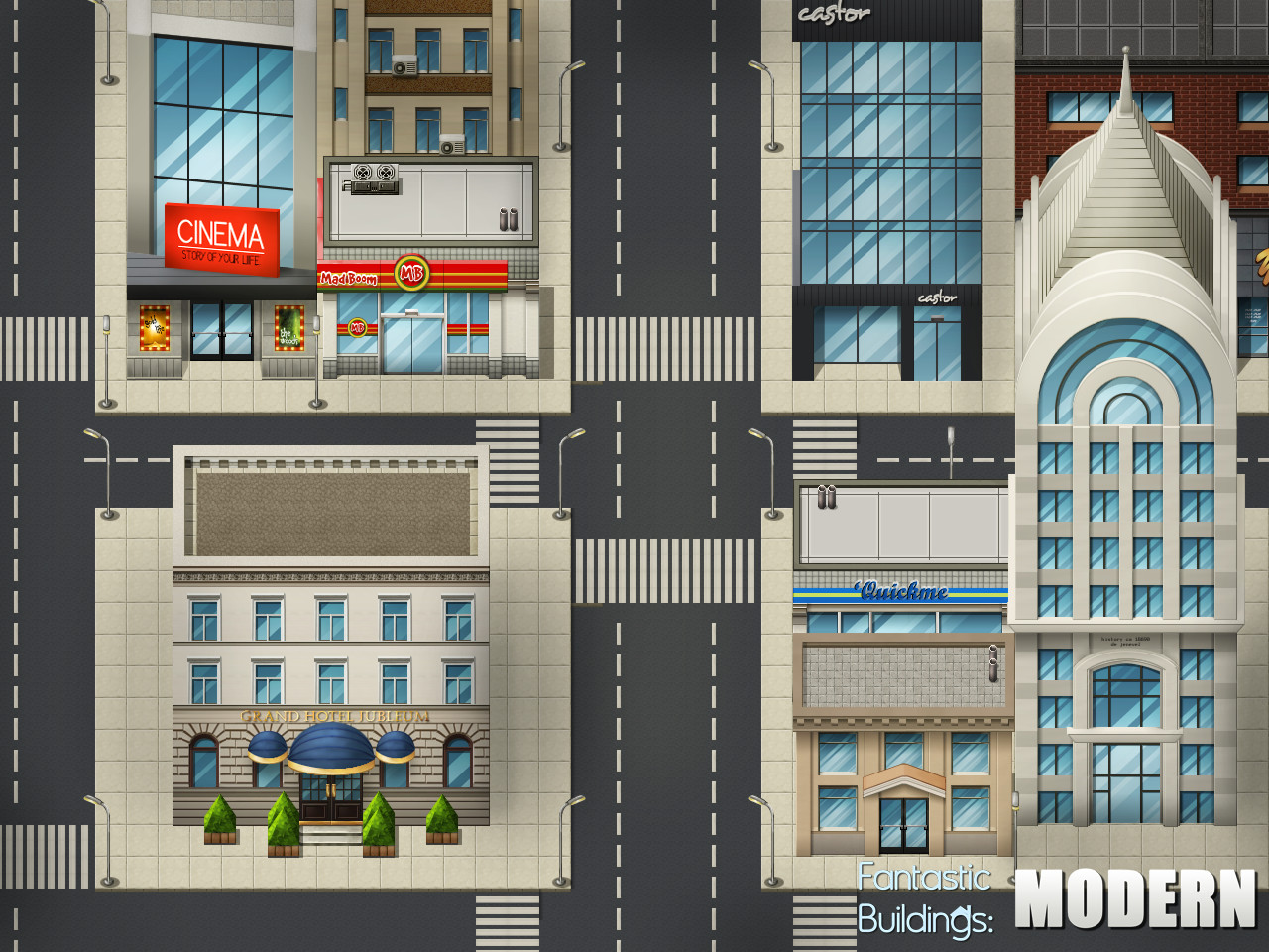 RPG Maker VX Ace - Fantastic Buildings: Modern Featured Screenshot #1
