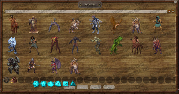 Fantasy Grounds - New Gods of Mankind - Anointed: Token Pack - Beasts of Naalrinnon Pack