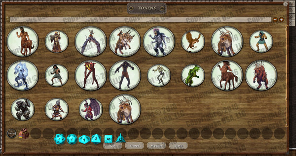 Fantasy Grounds - New Gods of Mankind - Anointed: Token Pack - Beasts of Naalrinnon Pack