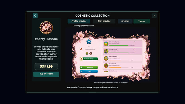 Cozy Farm - Cherry Blossom Theme screenshot 2