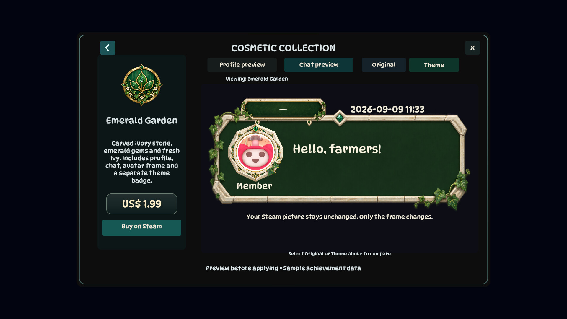 Cozy Farm - Emerald Garden Themeのスクリーンショット 1