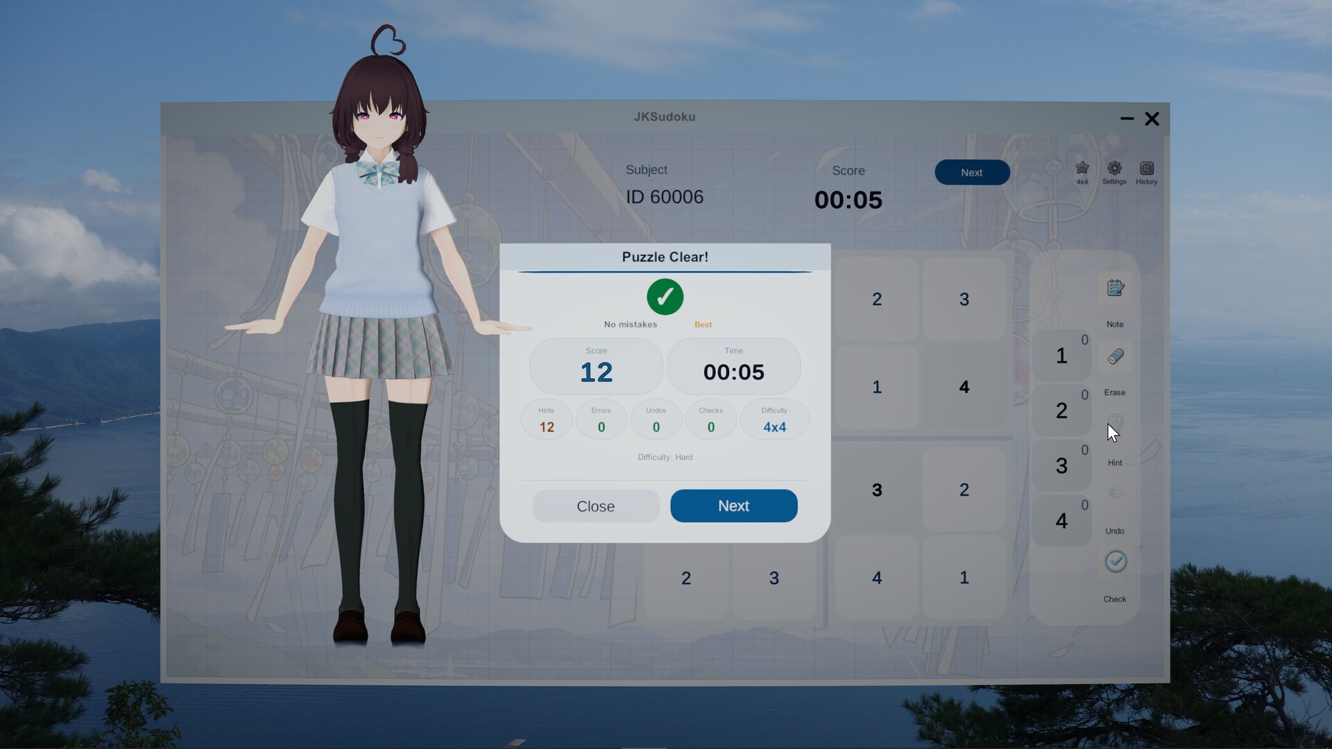 No Cute Girl Can Stop My Sudoku screenshot 4