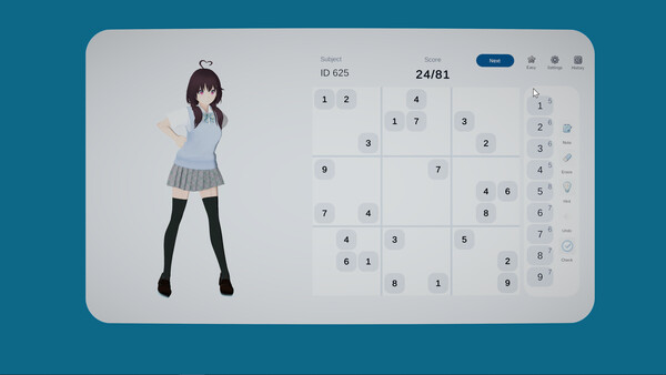 No Cute Girl Can Stop My Sudoku screenshot 3