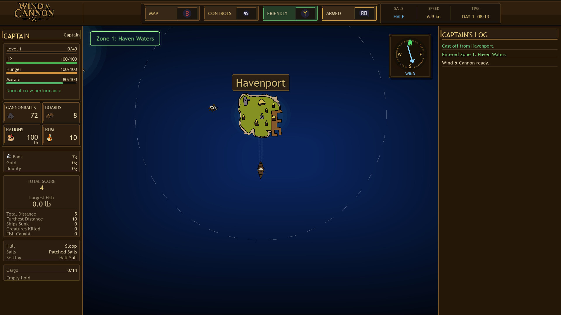 Wind and Cannon screenshot #2