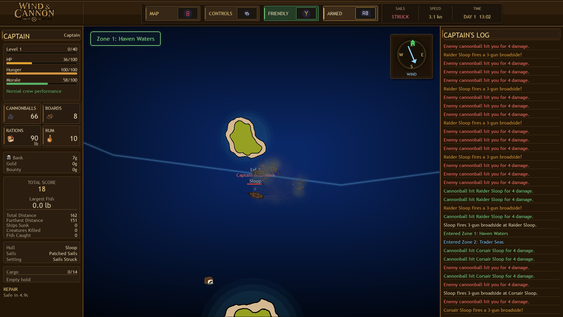Wind and Cannon screenshot #5