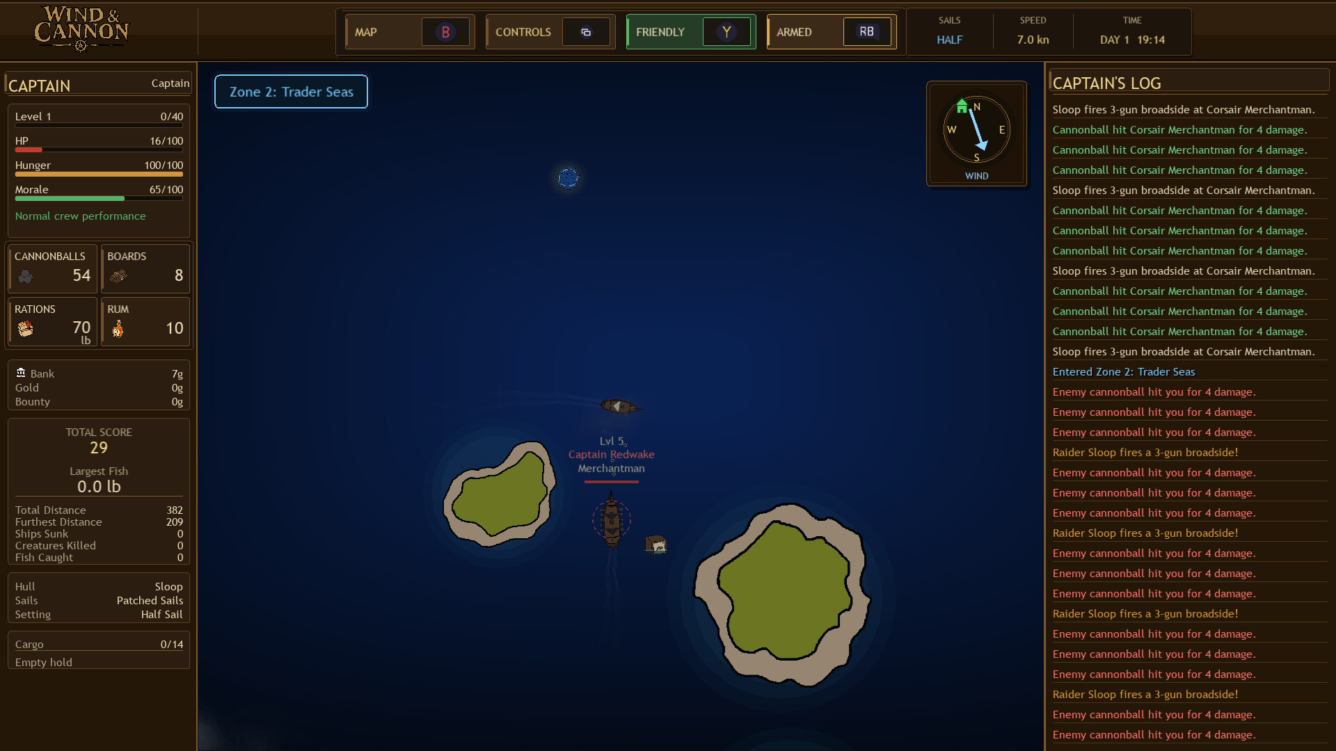 Wind and Cannon screenshot #4