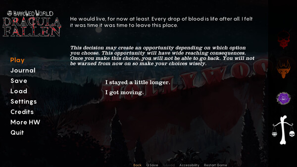 Harrowed World: Dracula Fallen Demo 스크린샷 1