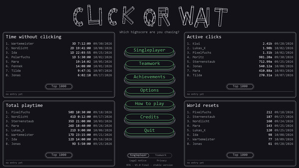 Click or Wait Screenshot