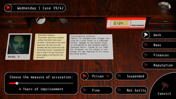 Prosecutor Absolution Screenshot
