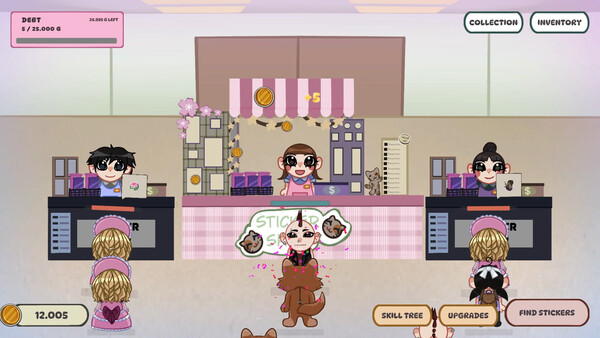 Sticker Shop Cozy Idle screenshot 2