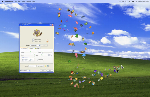 Sparkle Mouse - Webcore Fish screenshot 1