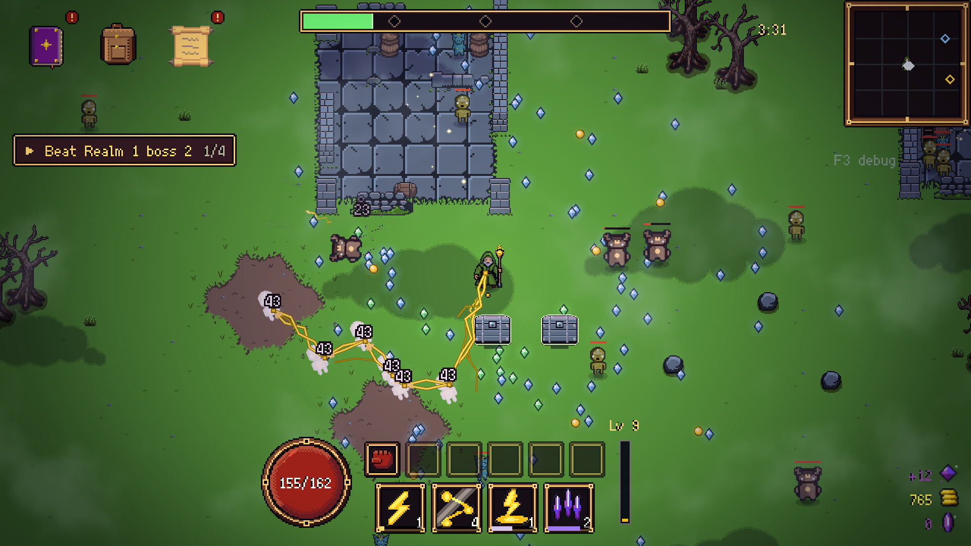 Spellsanity: Wizard Survival screenshot #1