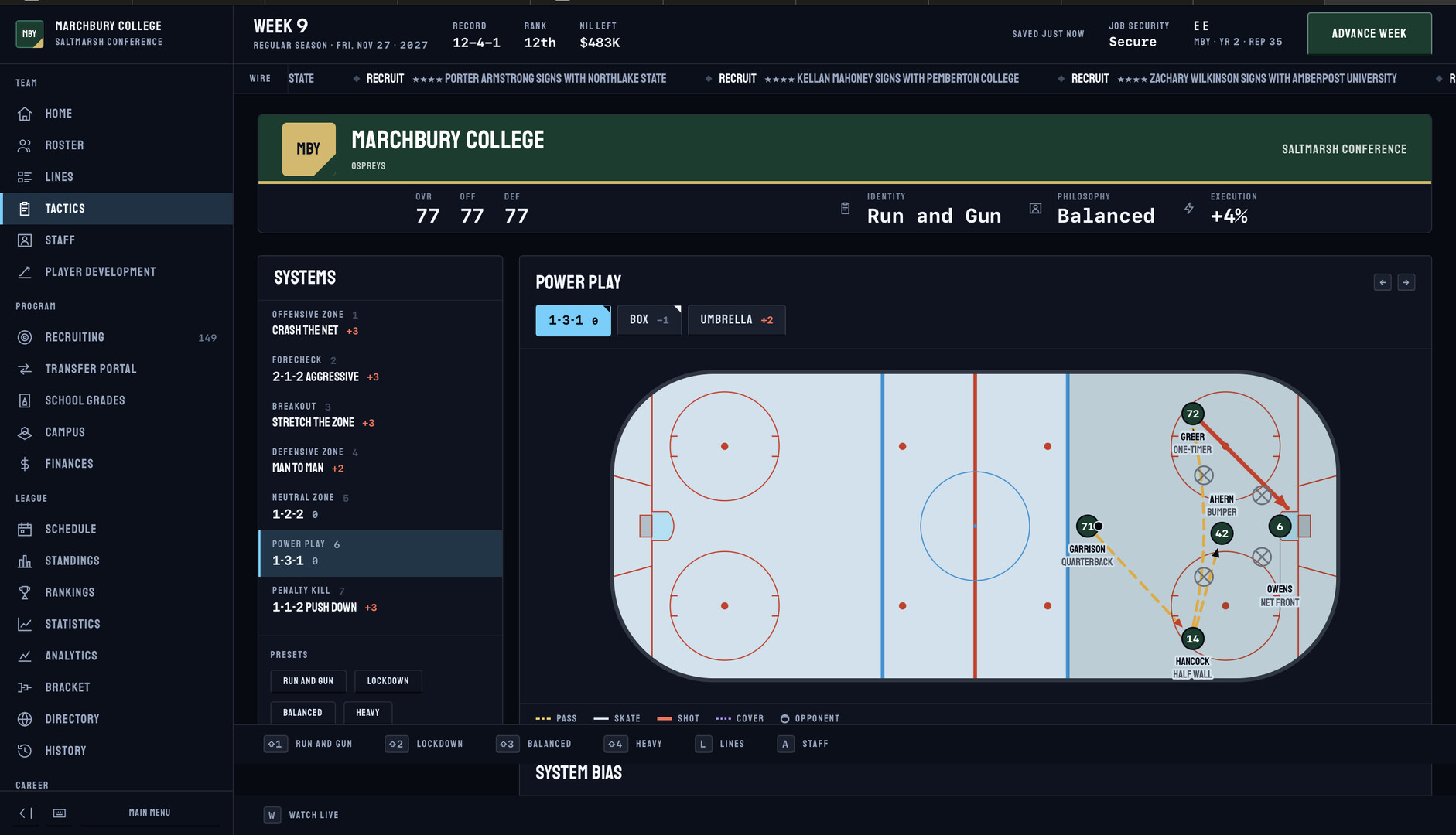 College Hockey 27 screenshot #3