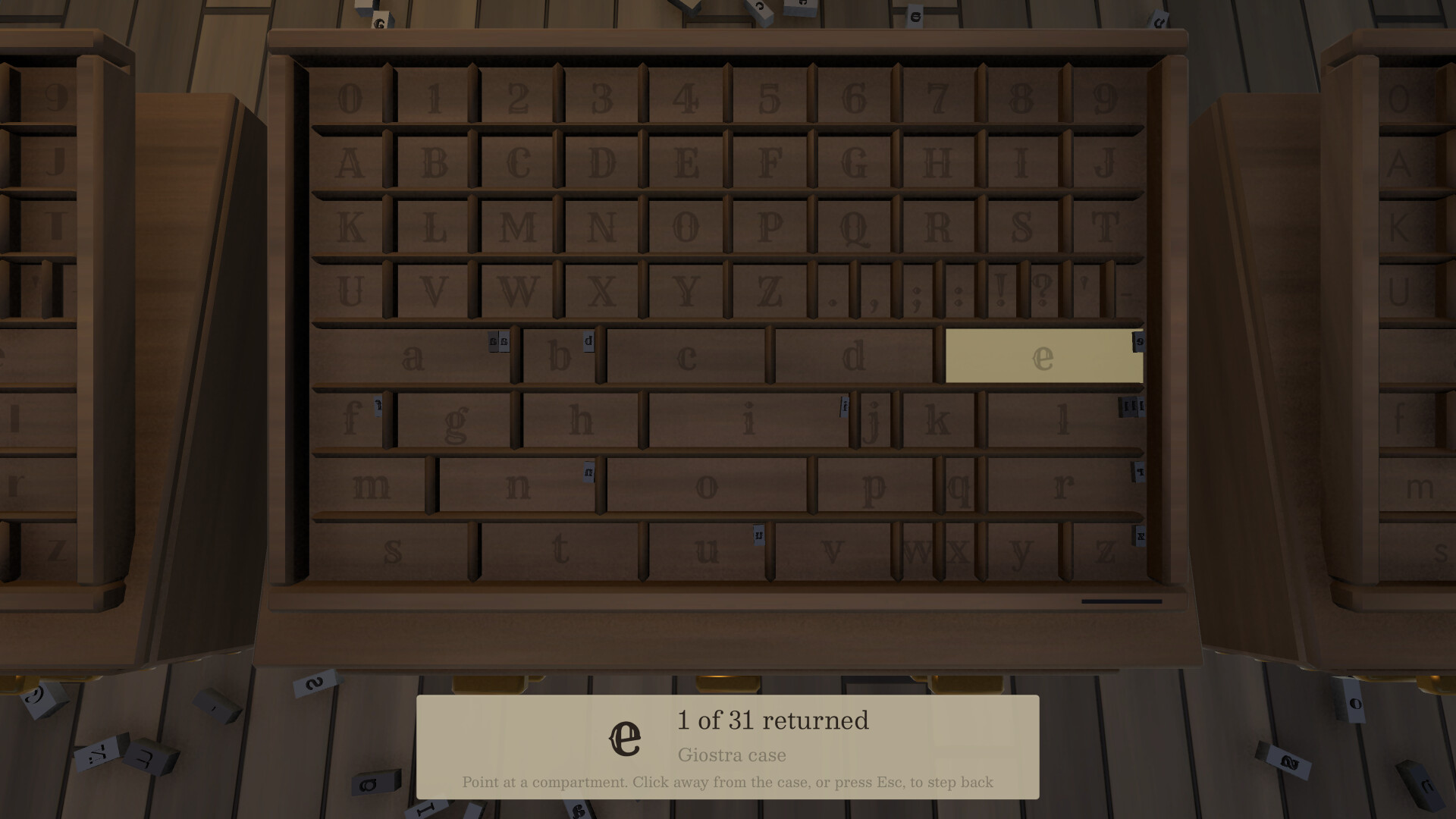 What Da Font: Tidy Up the Print Shop screenshot #1