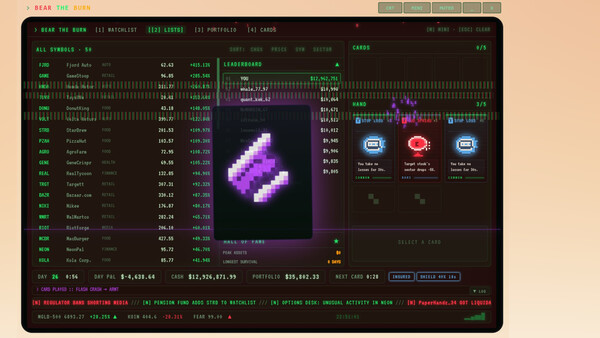 BEAR THE BURN: A Stock Market Deckbuilder Demo screenshot 5