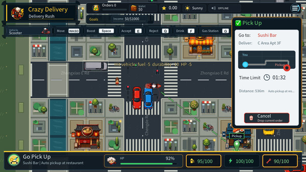 Screenshot of Crazy Delivery