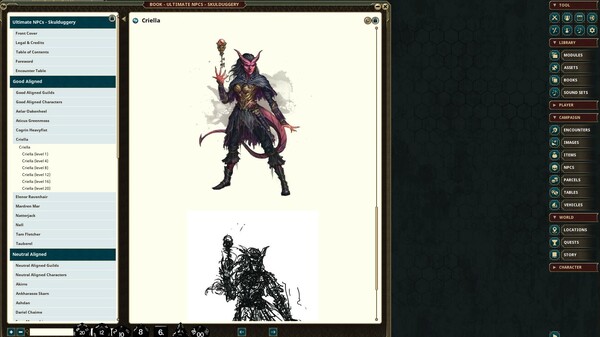 Fantasy Grounds - Ultimate NPCs: Skulduggery (5E)