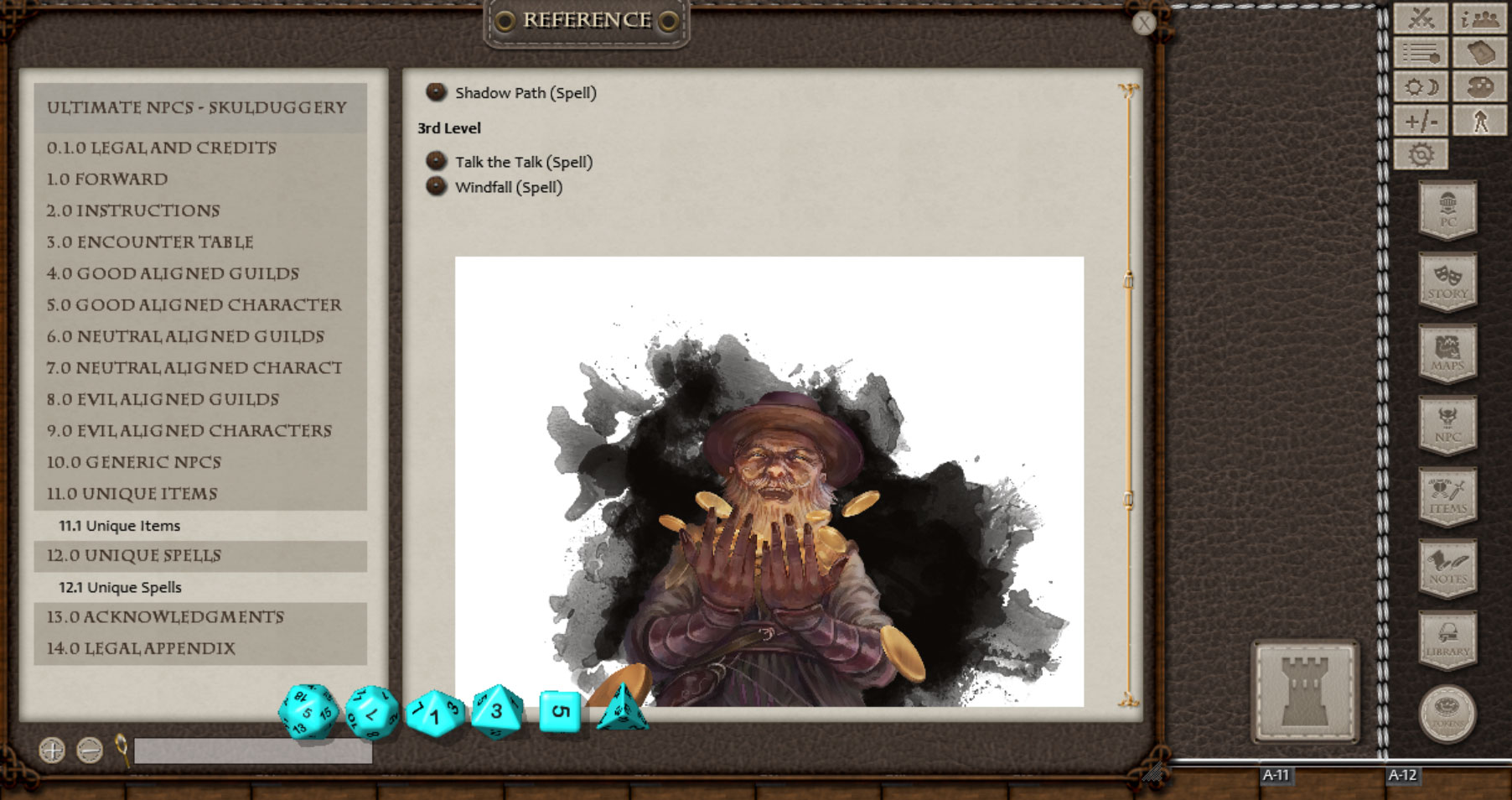 Fantasy Grounds - Ultimate NPCs: Skulduggery (5E) Featured Screenshot #1