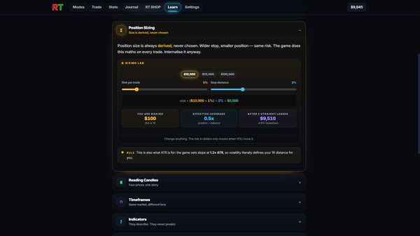 Risk Trader Screenshot