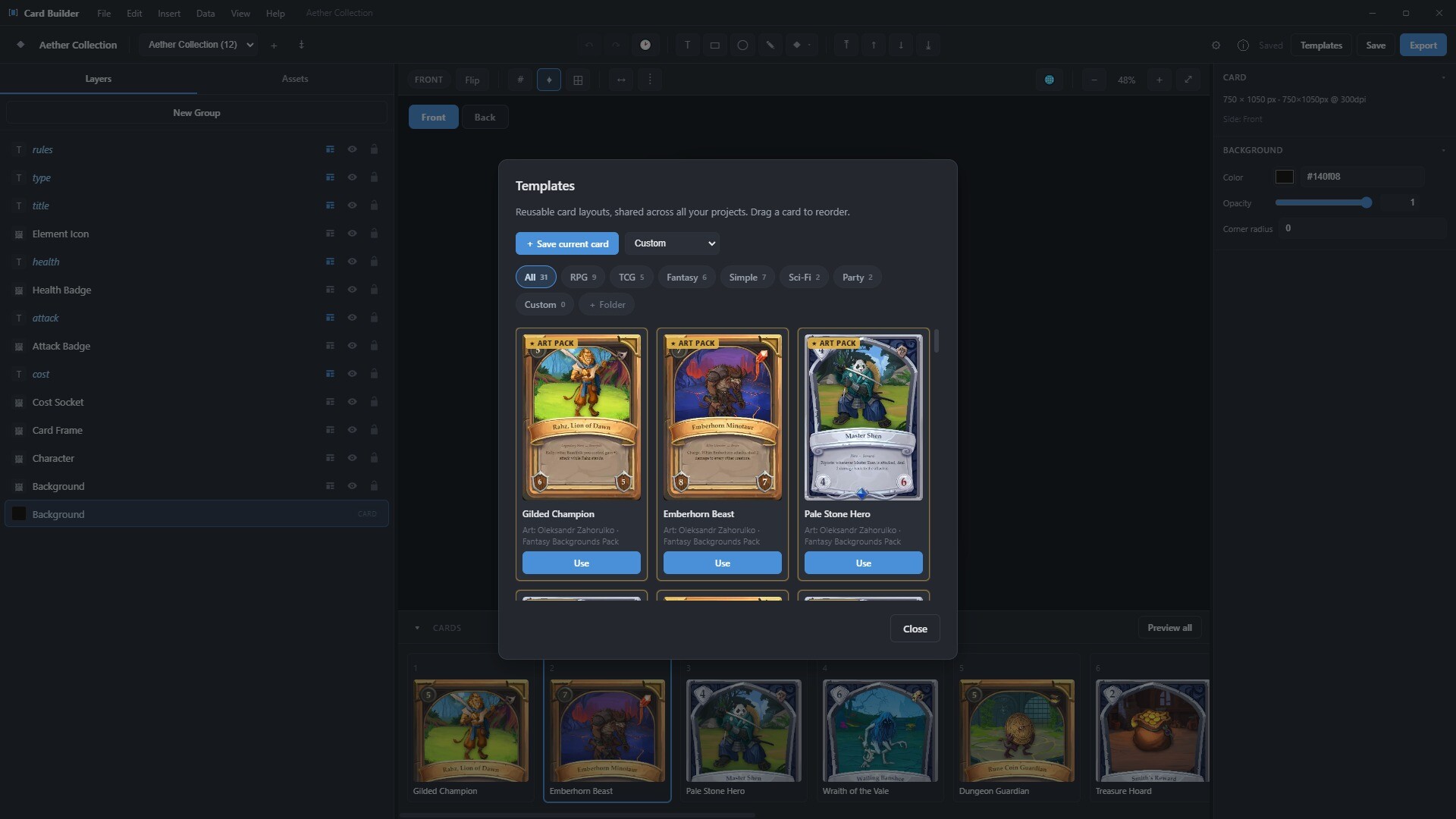 Card Builder Demo