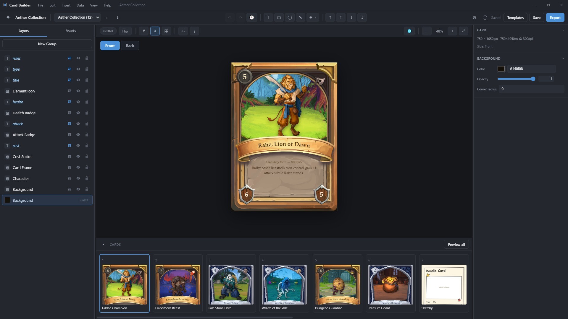 Card Builder Demo
