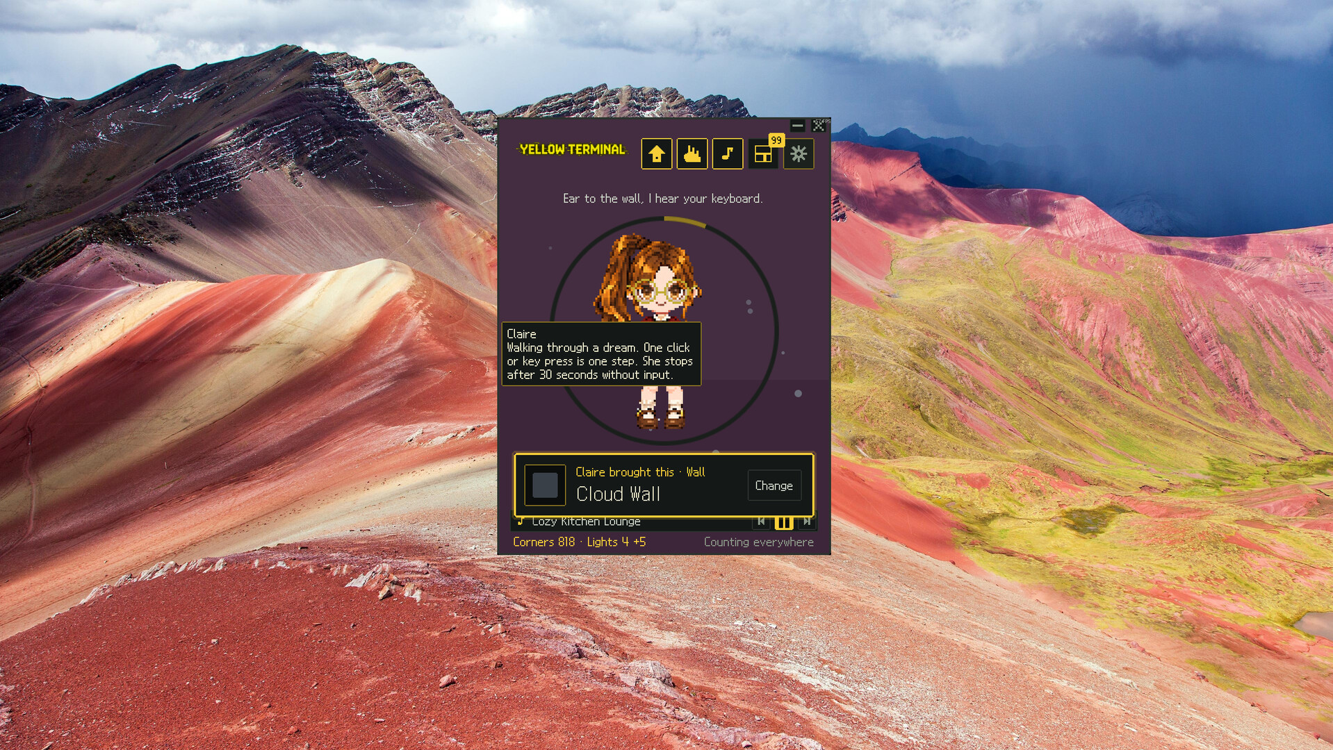 Yellow Terminal screenshot 2