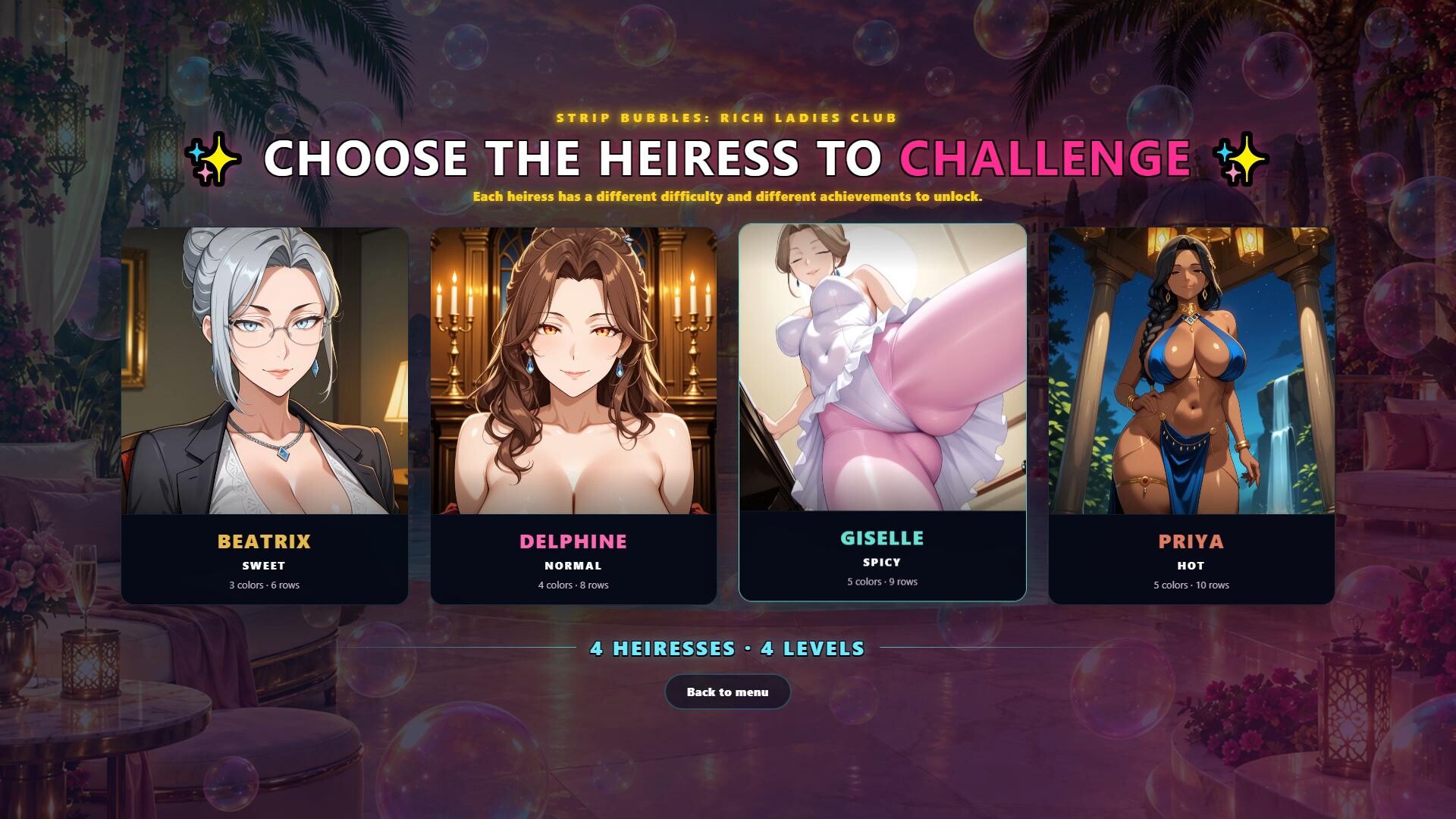 Strip Bubbles: Rich Ladies Club screenshot #2