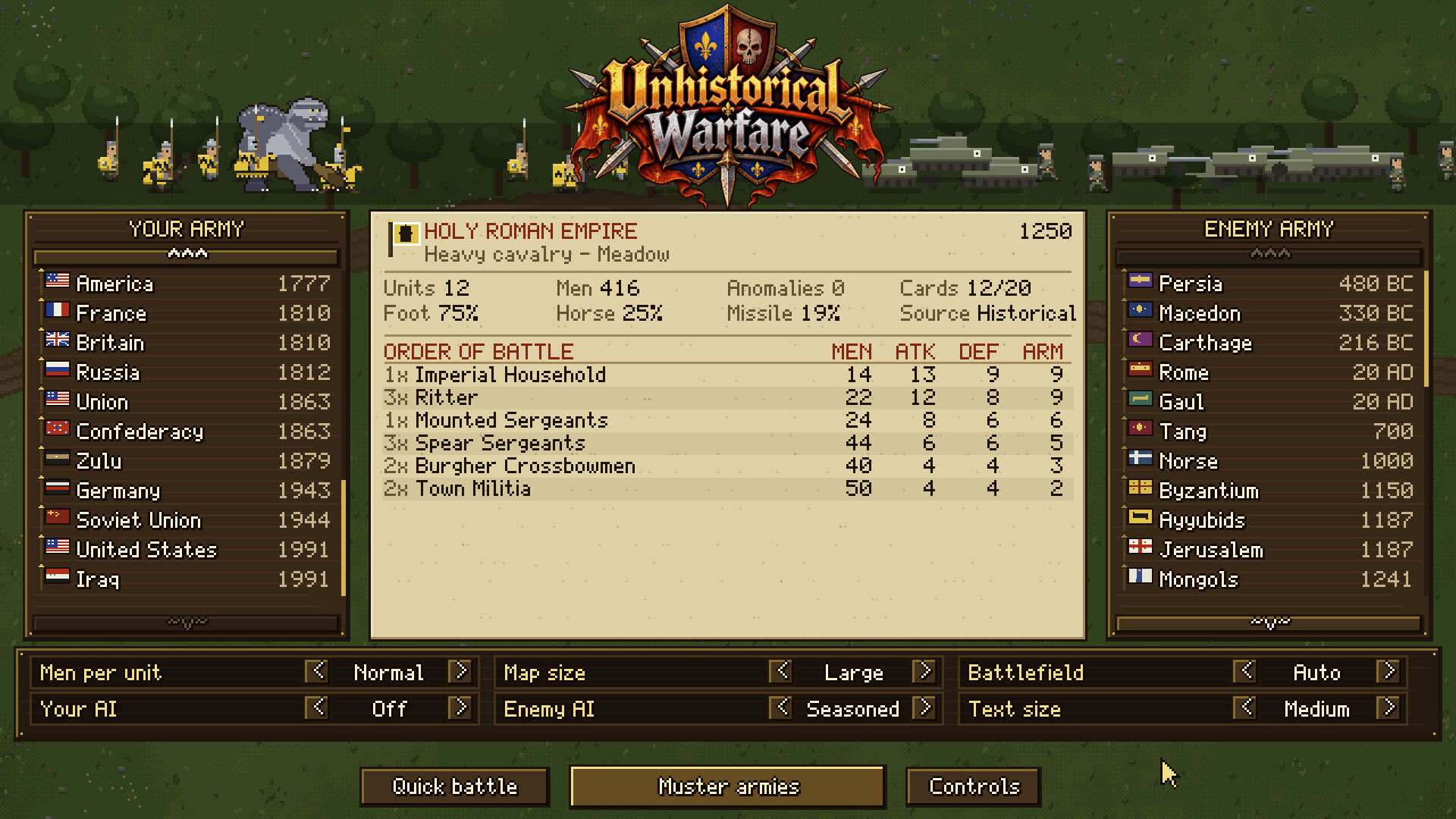 Unhistorical Warfare screenshot #1