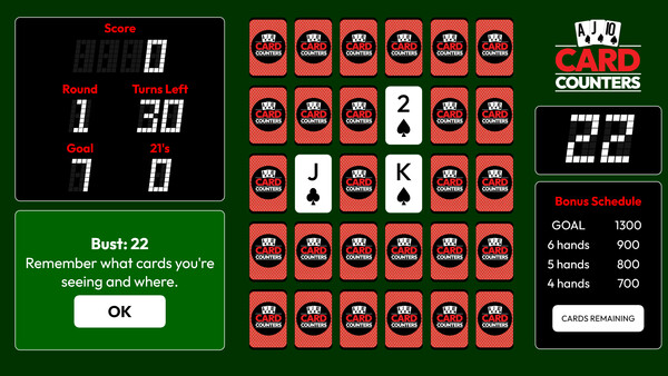 Screenshot of Card Counters