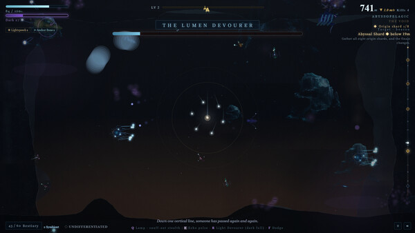 Screenshot of Echo in the Lightless Deep