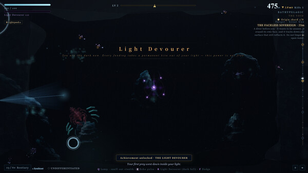 Screenshot of Echo in the Lightless Deep
