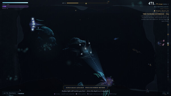 Screenshot of Echo in the Lightless Deep