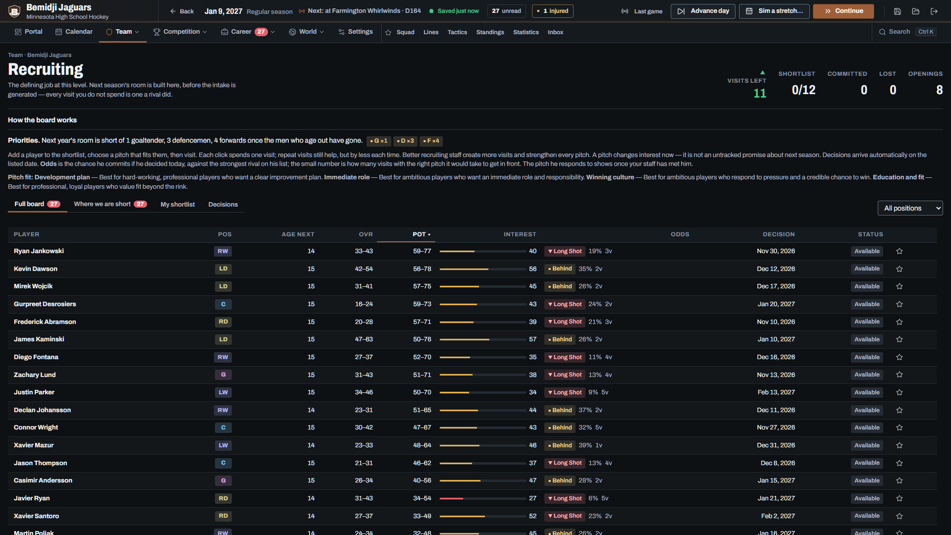 Hockey Coach Dynasty screenshot #10