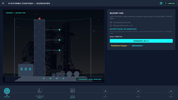 Screenshot of CosmoLaunch System