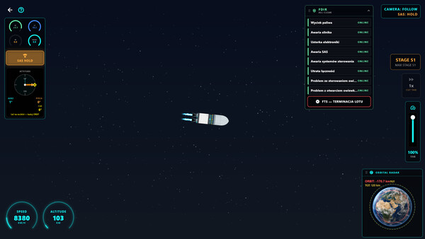 Screenshot of CosmoLaunch System