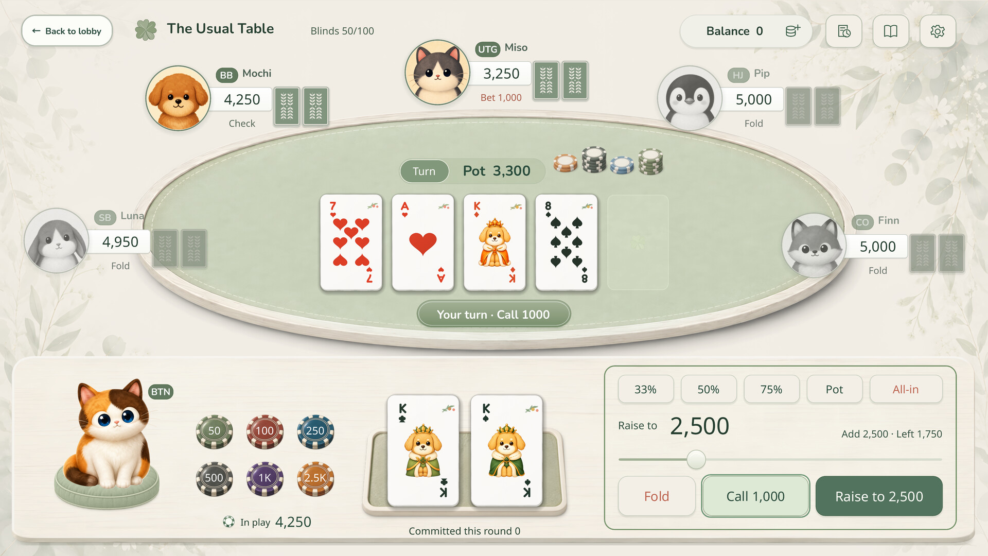 The Usual Table: Texas Hold’em screenshot #4