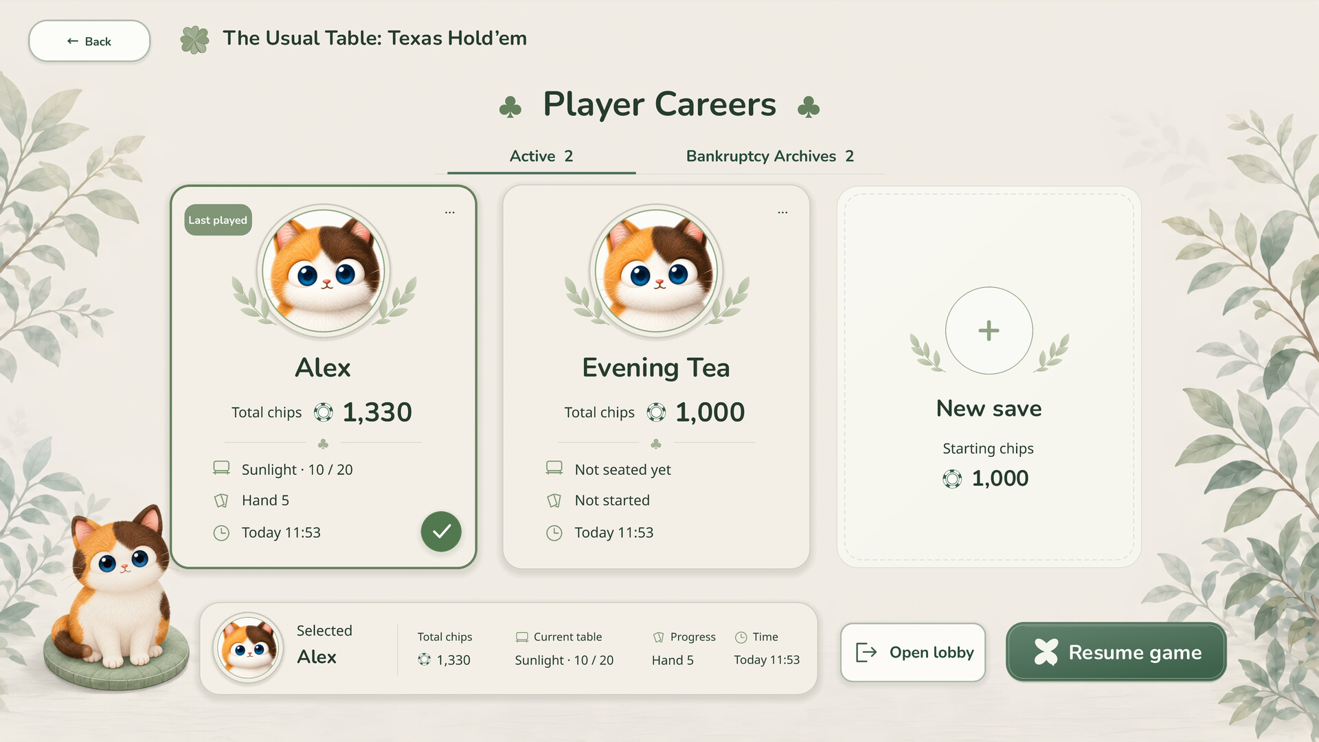 The Usual Table: Texas Hold’em screenshot #7