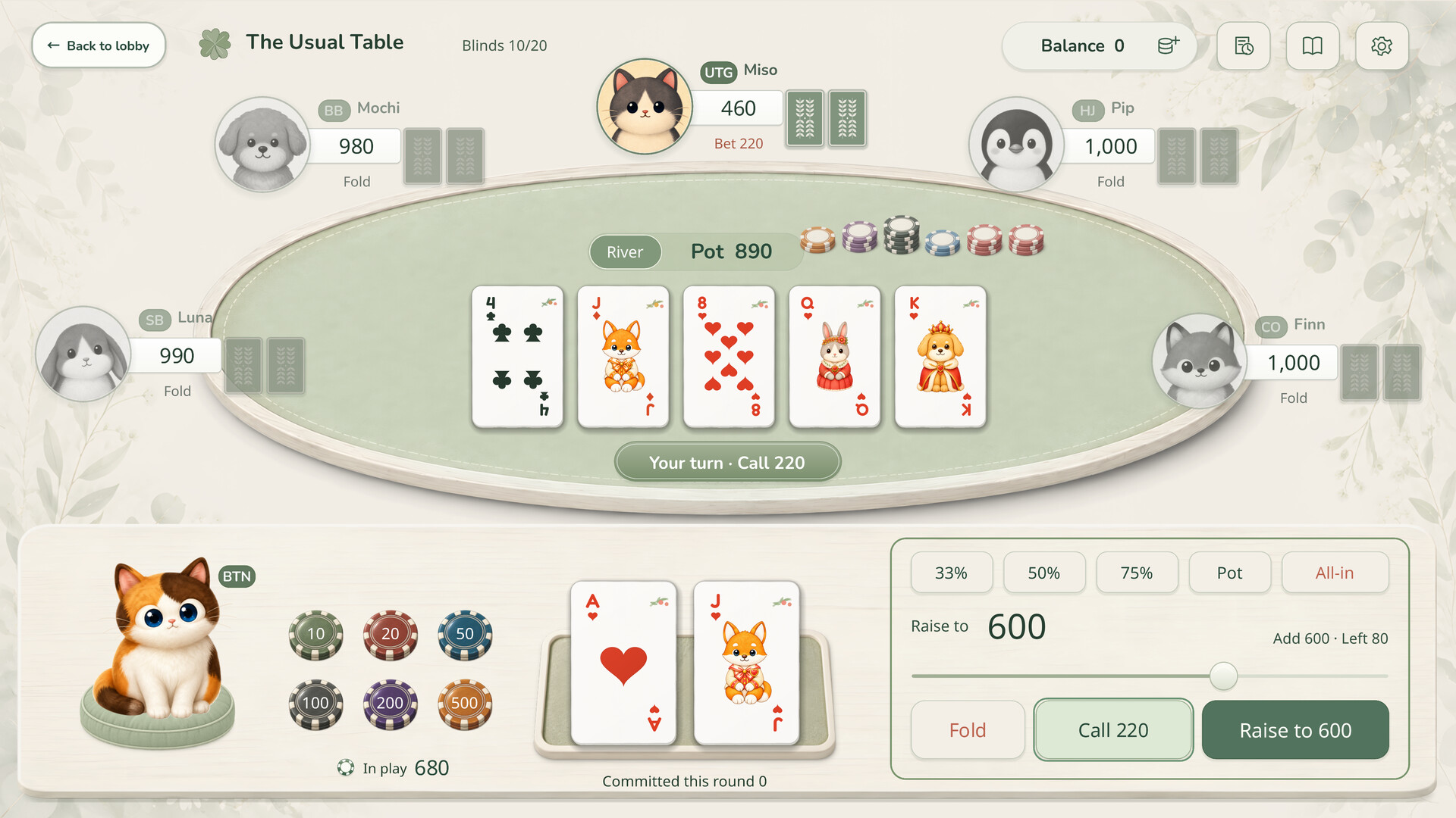 The Usual Table: Texas Hold’em screenshot #5