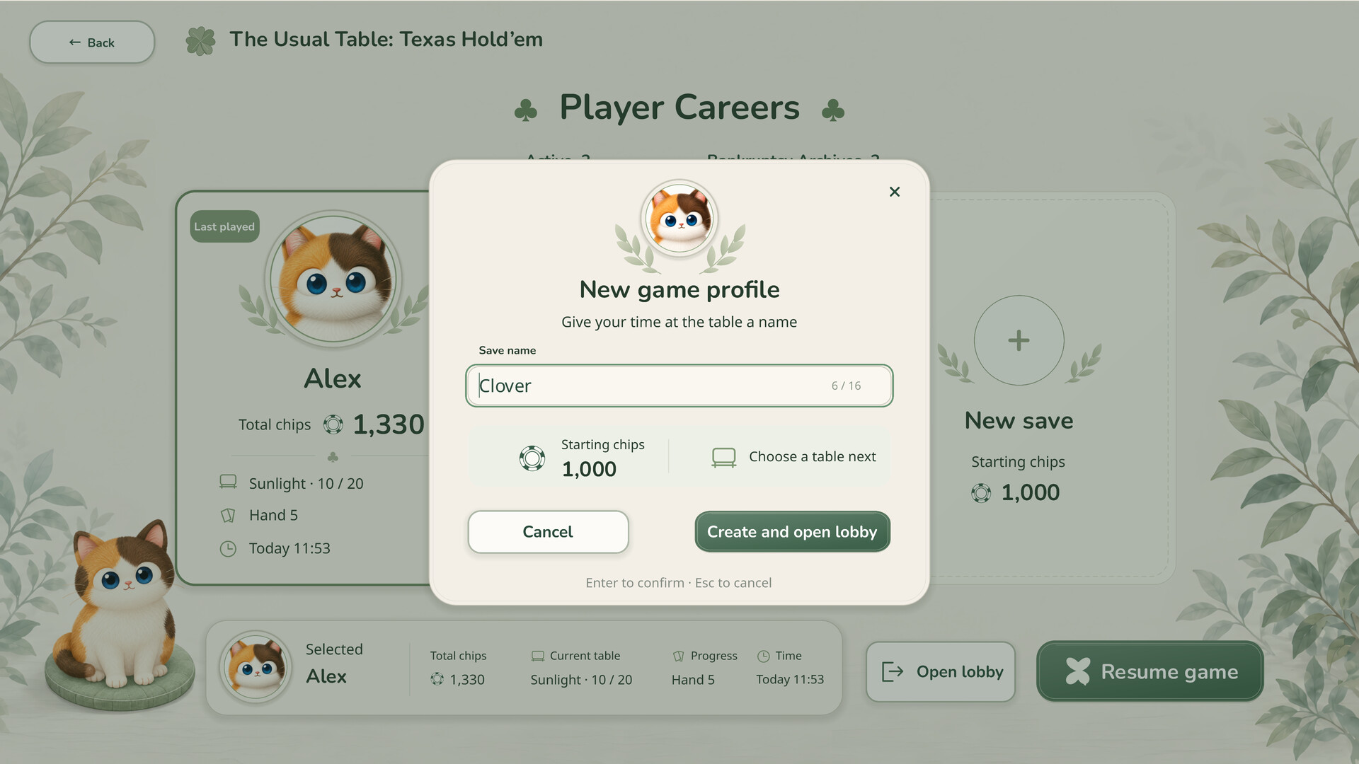 The Usual Table: Texas Hold’em screenshot #8