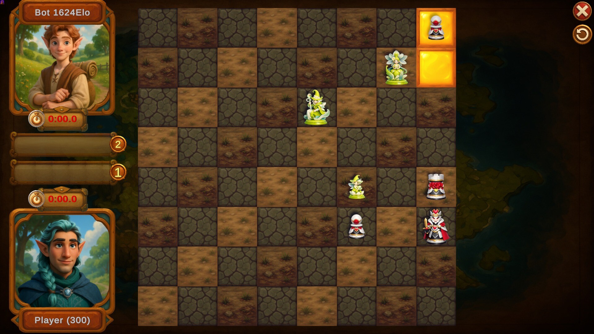 Choc Tactic for Chess Master - Castle Before Break Screenshot Thumbnail 2