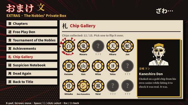 Screenshot of JIGOKU YUGI: Only The Last Gambler Standing Returns to Life