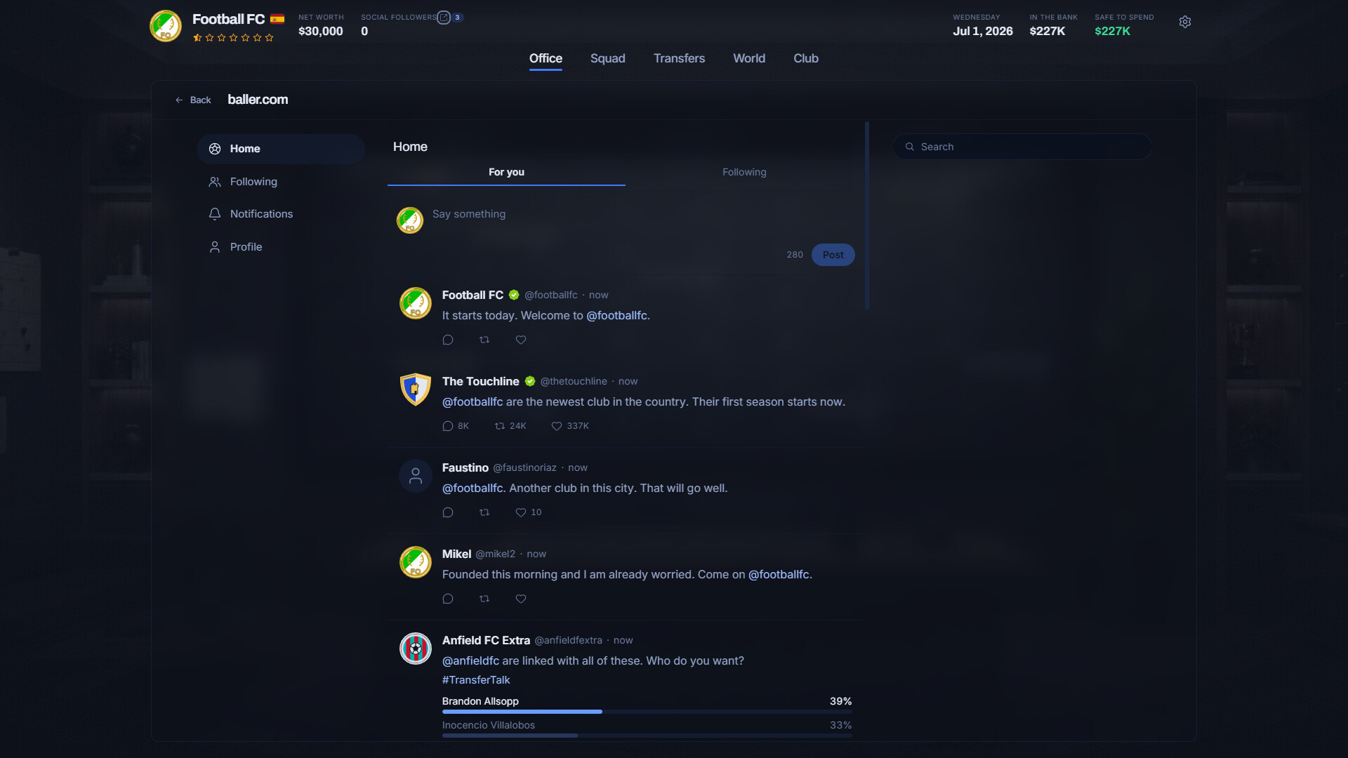 Football Ambition 27 screenshot #2