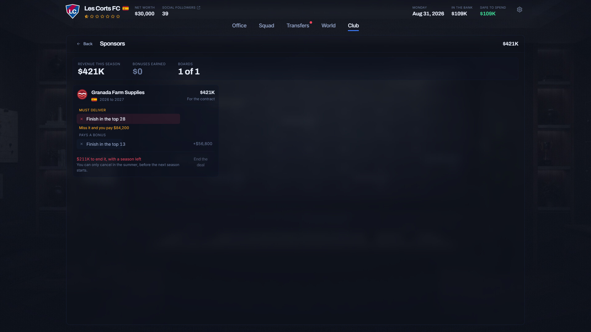 Football Ambition 27 screenshot 7