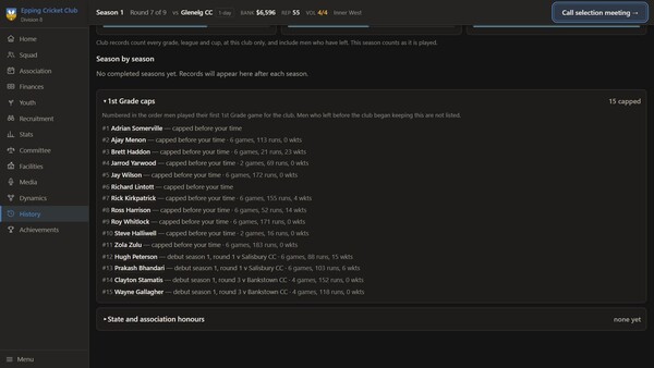 Cricket Club President screenshot 2