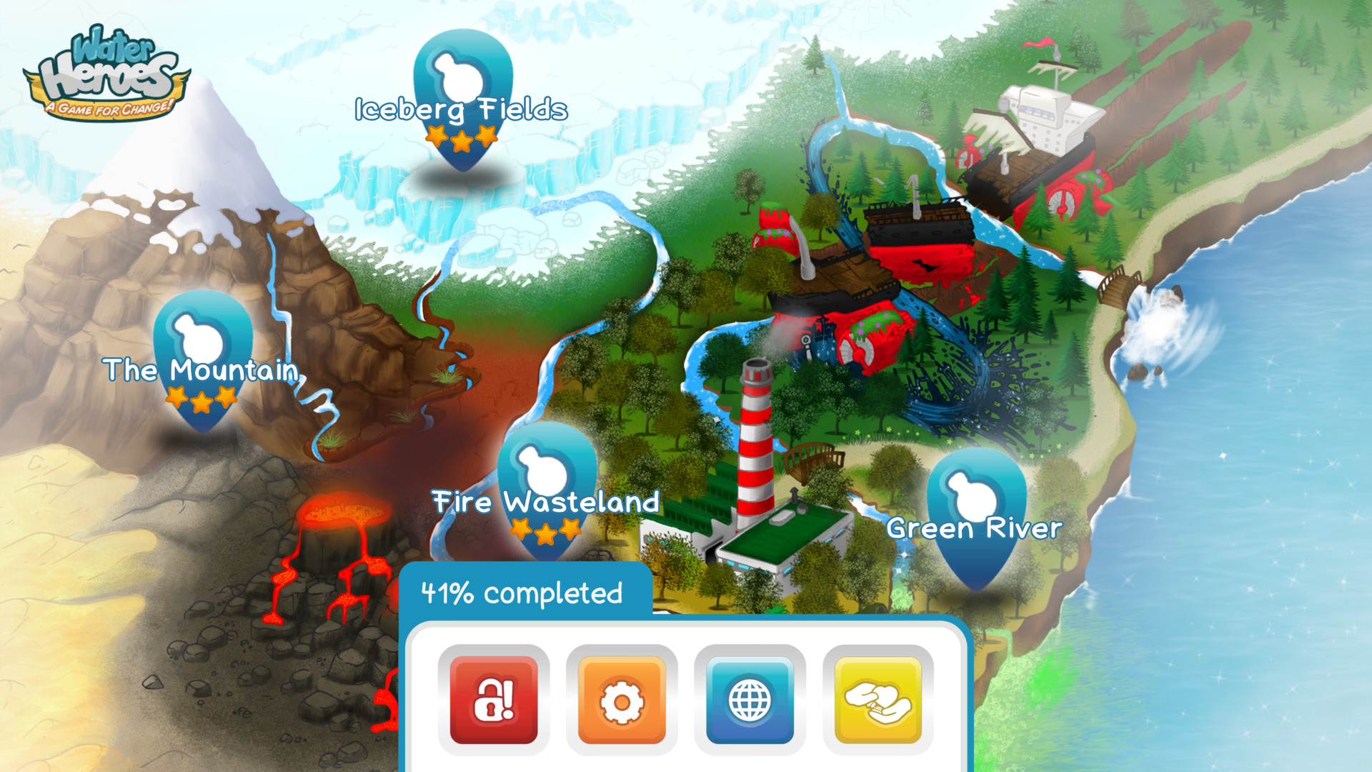 #4. Water Heroes: A Game for Change (Steam) 由: Classplash