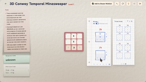 Temporal Minesweeper Demo screenshot 1
